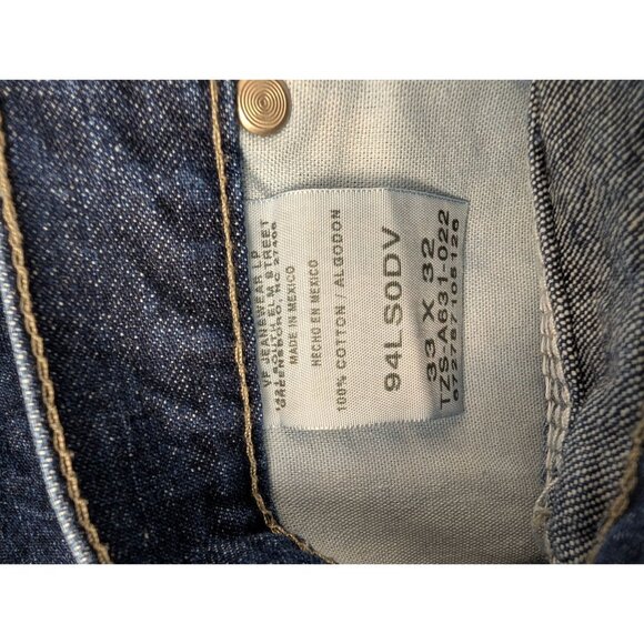 Vintage Wrangler Jeans Mens 33x29 (Altered) Blue Carpenter Denim - Picture 3 of 10